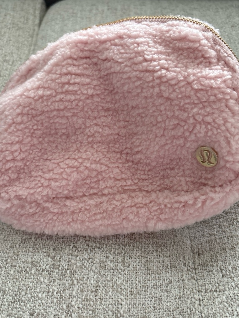 lululemon athletica Pink Sherpa Belt Bag